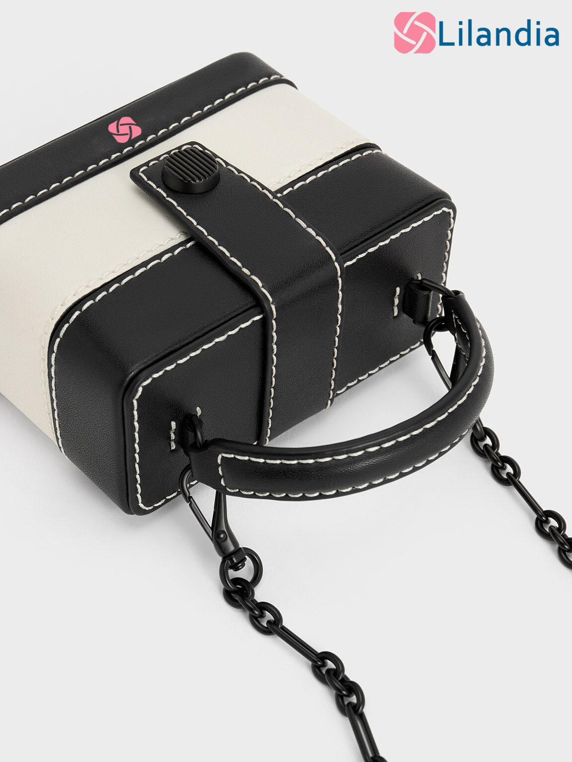 LILANDIA™- Mini Bronte Contrast Trim Top Handle Bag - Multi